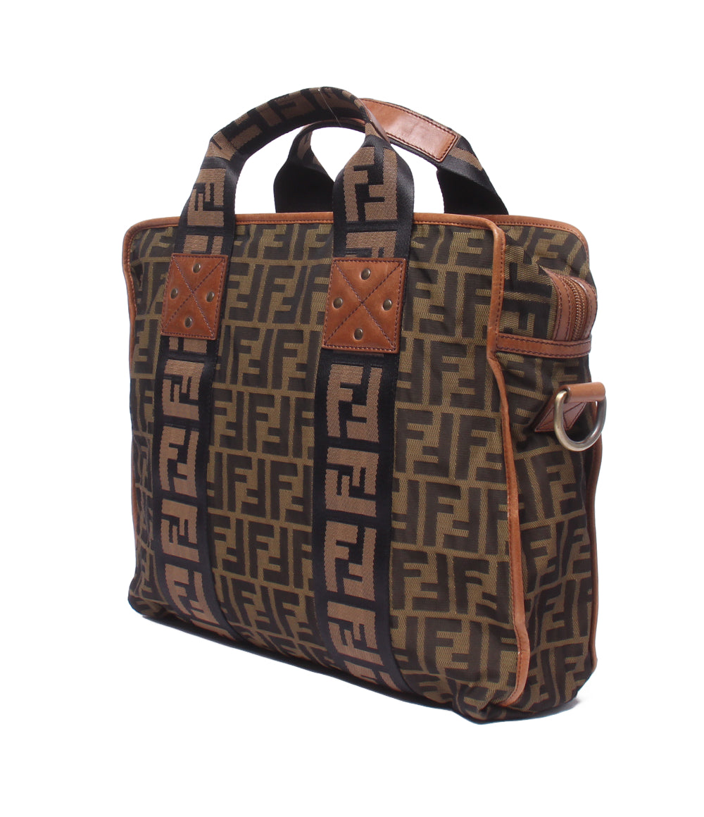 FENDI 2wayショルダーバッグ トートーバッグ 肩掛け ズッカ 7VA158 メンズ レディース フェンディ