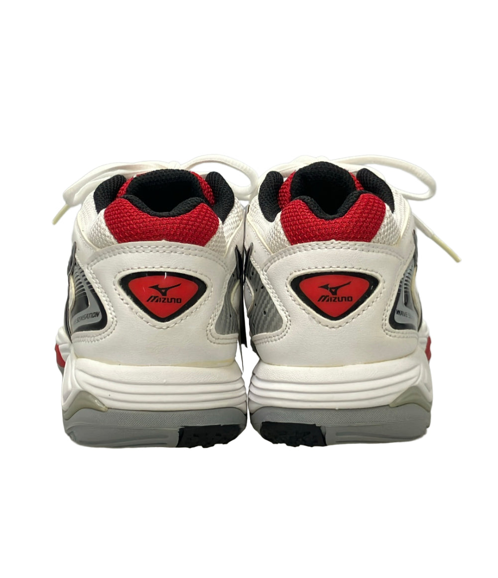 美品 Mizuno ローカットスニーカー テニスシューズ ウエーブ センセーション 2 6KD-32009 レディース メンズ SIZE 23.0 ミズノ
