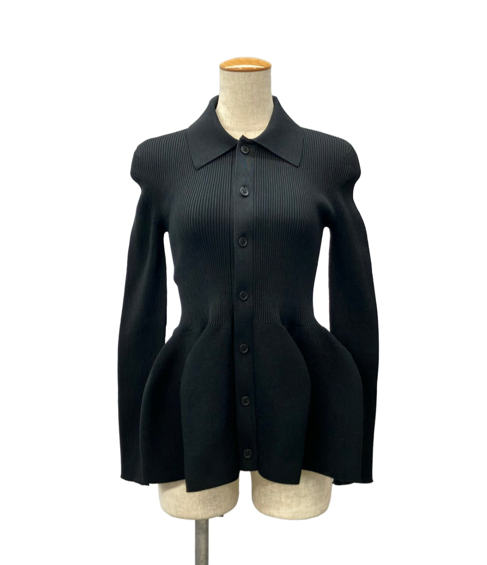 美品 CFCL 長袖カーディガン タグ付き ラメ 裾フレア POTTERY GLITTER CARDIGAN POTTERY CF008KE254BNS レディース SIZE 1 (S) シーエフシーエル