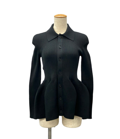 美品 CFCL 長袖カーディガン タグ付き ラメ 裾フレア POTTERY GLITTER CARDIGAN POTTERY CF008KE254BNS レディース SIZE 1 (S) シーエフシーエル