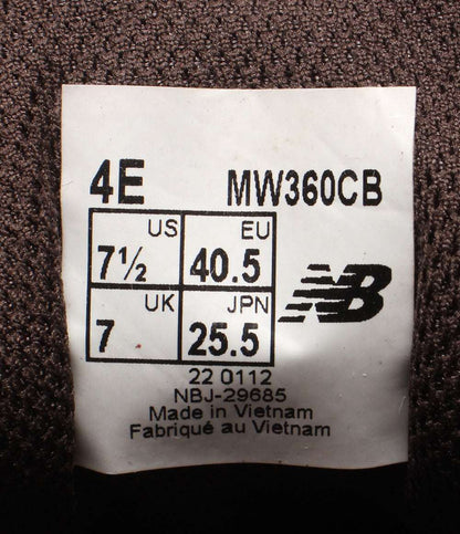美品 NEW BALANCE ローカットスニーカー ウォーキングシューズ サイドジップ コンフォート MW360CB メンズ SIZE 25.5 ニューバランス