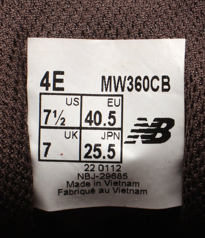 美品 NEW BALANCE ローカットスニーカー ウォーキングシューズ サイドジップ コンフォート MW360CB メンズ SIZE 25.5 ニューバランス