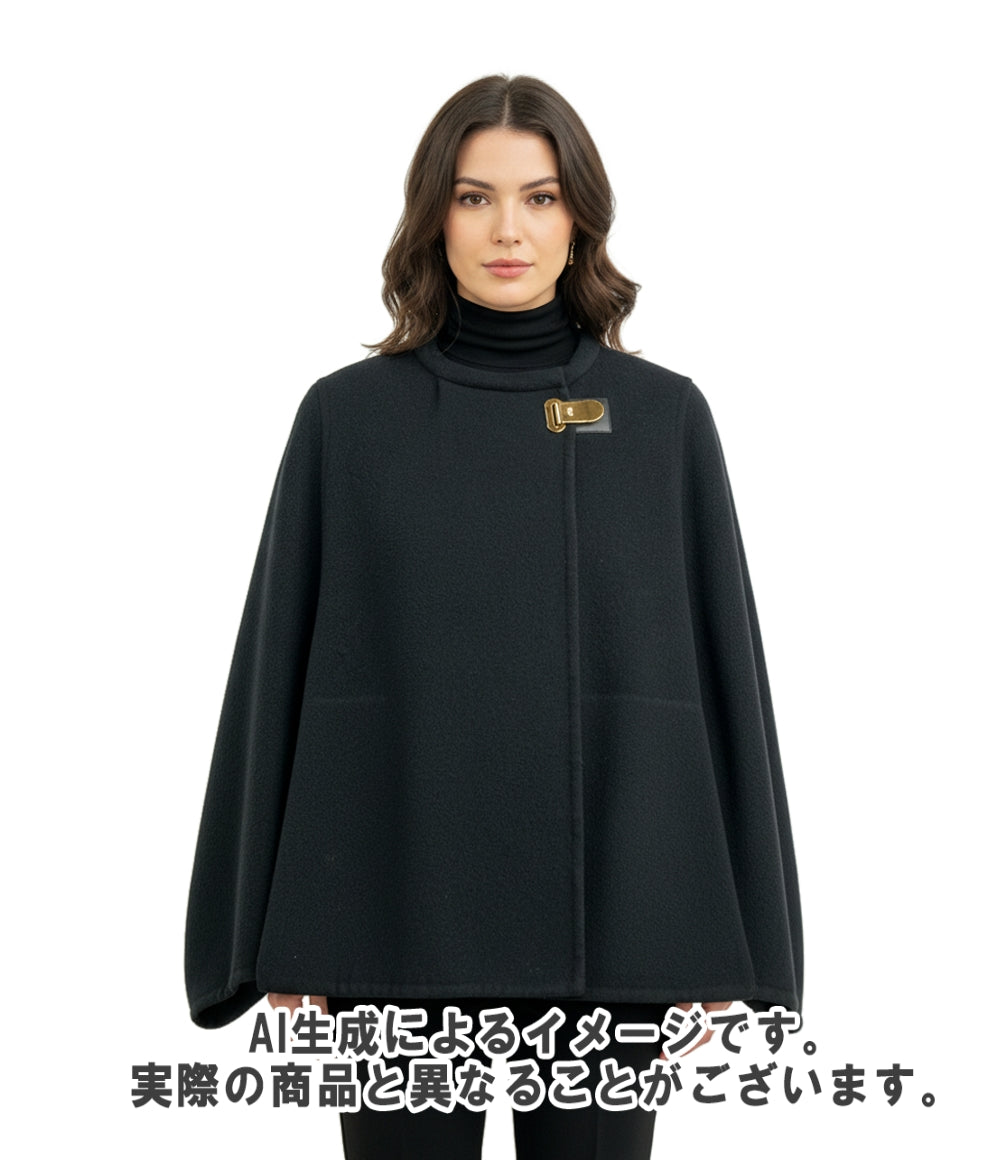HERMES ダブルフェイス カシミアショートコート レディース SIZE 36