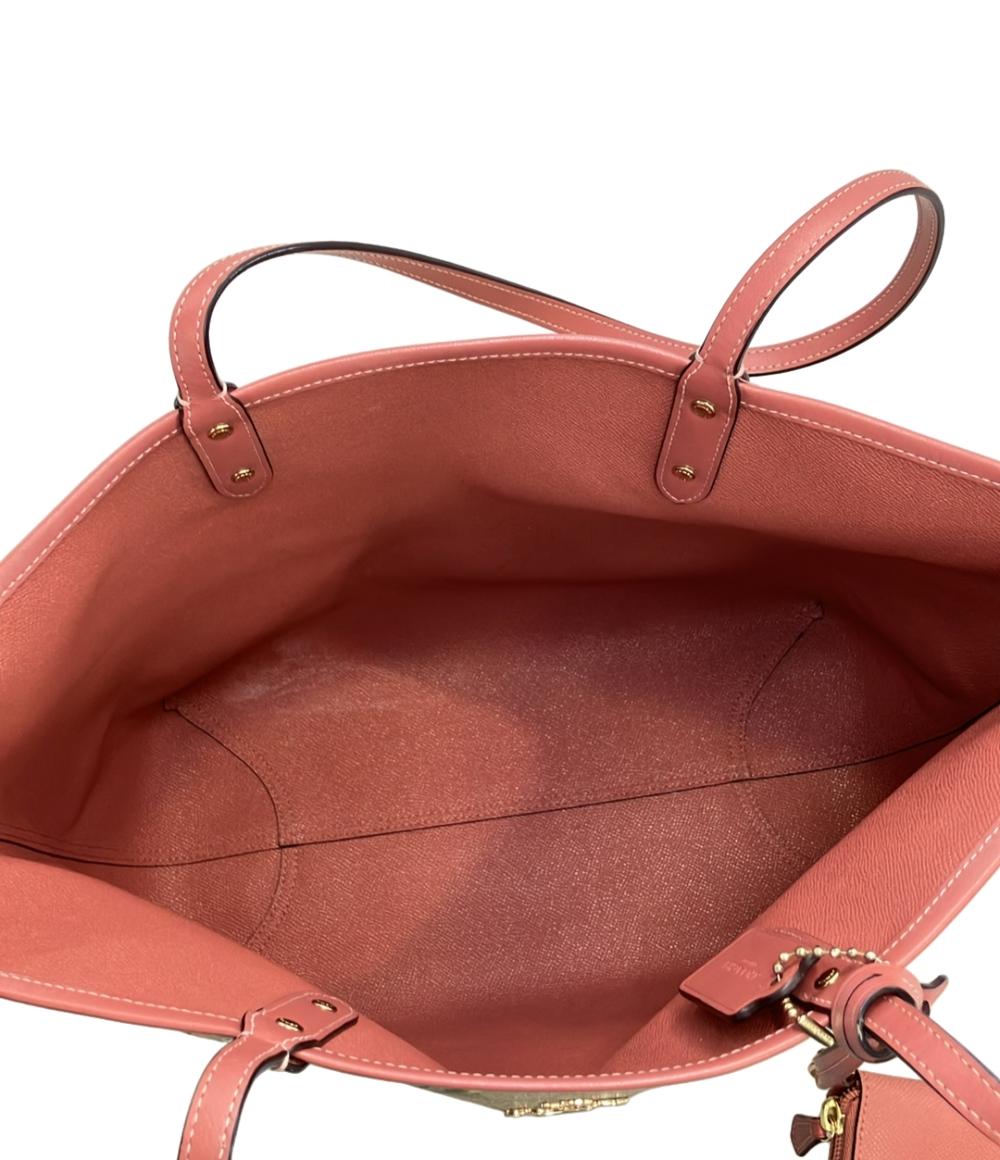 COACH トートバッグ 花柄 PVC リバーシブル シグネチャー F72844 レディース コーチ