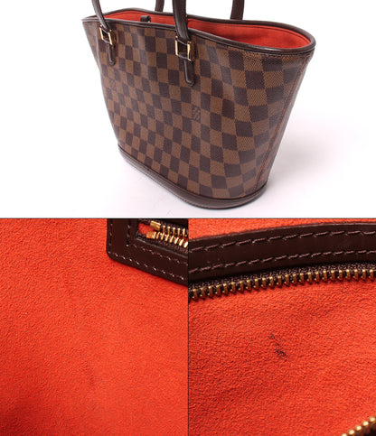 LOUIS VUITTON トートバッグ ショルダーバッグ 肩掛け マノスク PM ダミエ エベヌ N51121 レディース ルイ・ヴィトン