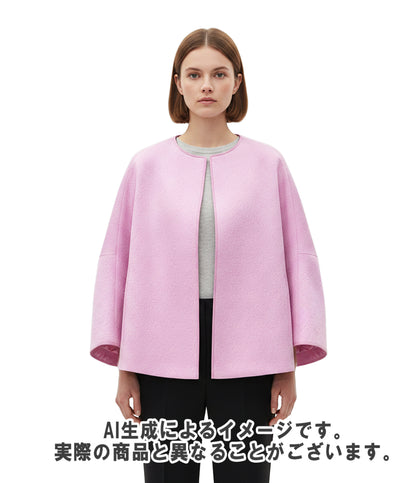 Drawer ノーカラージャケット 6522-299-0576 レディース SIZE 38 ドゥロワー