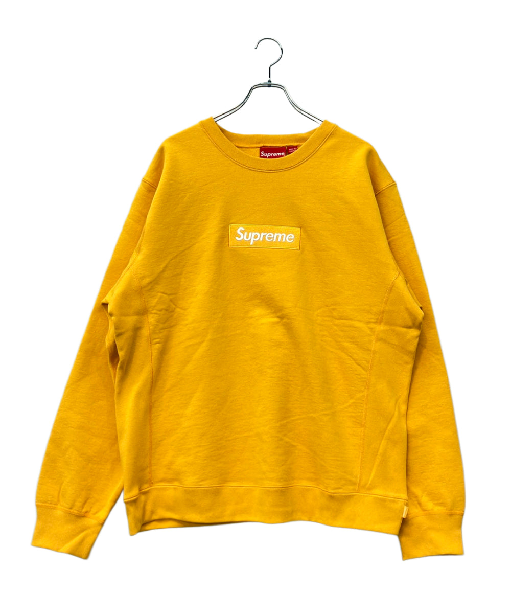 Supreme 長袖 ボックスロゴ クルーネック スウェット 裏起毛 メンズ SIZE L シュプリーム