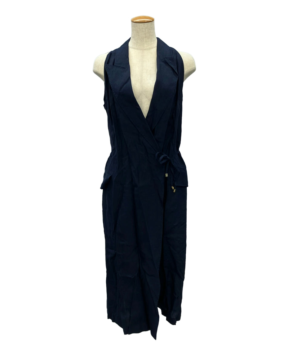 MAXMARA puro lino ノースリーブロングベスト レディース SIZE 44 (S) マックスマーラ プーロ・リーノ