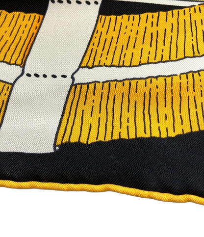 美品 エルメス スカーフ カレ90 シルク100% 馬銜 Mors a Jouets レディース HERMES