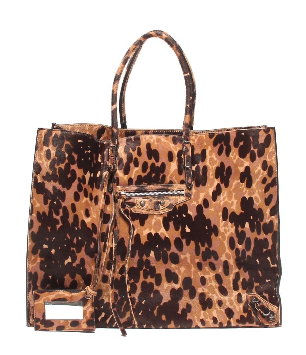 BALENCIAGA ハンドバッグ トートバッグ シティ ラージ レオパード レディース バレンシアガ