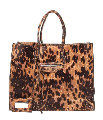 BALENCIAGA ハンドバッグ トートバッグ シティ ラージ レオパード レディース バレンシアガ