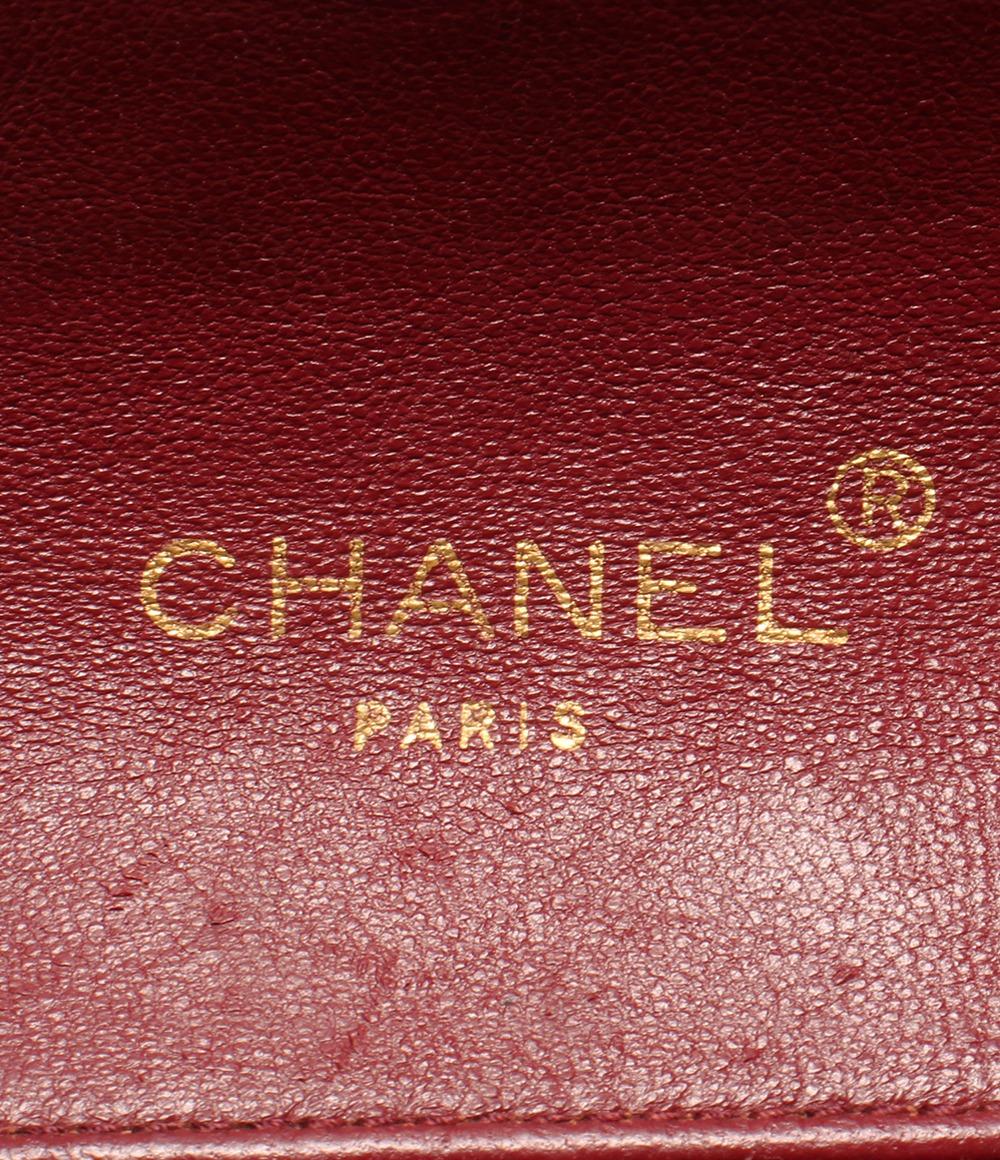訳あり シャネル チェーンショルダーバッグ シングルチェーン ラムスキン ゴールド金具 肩掛け マトラッセ レディース CHANEL