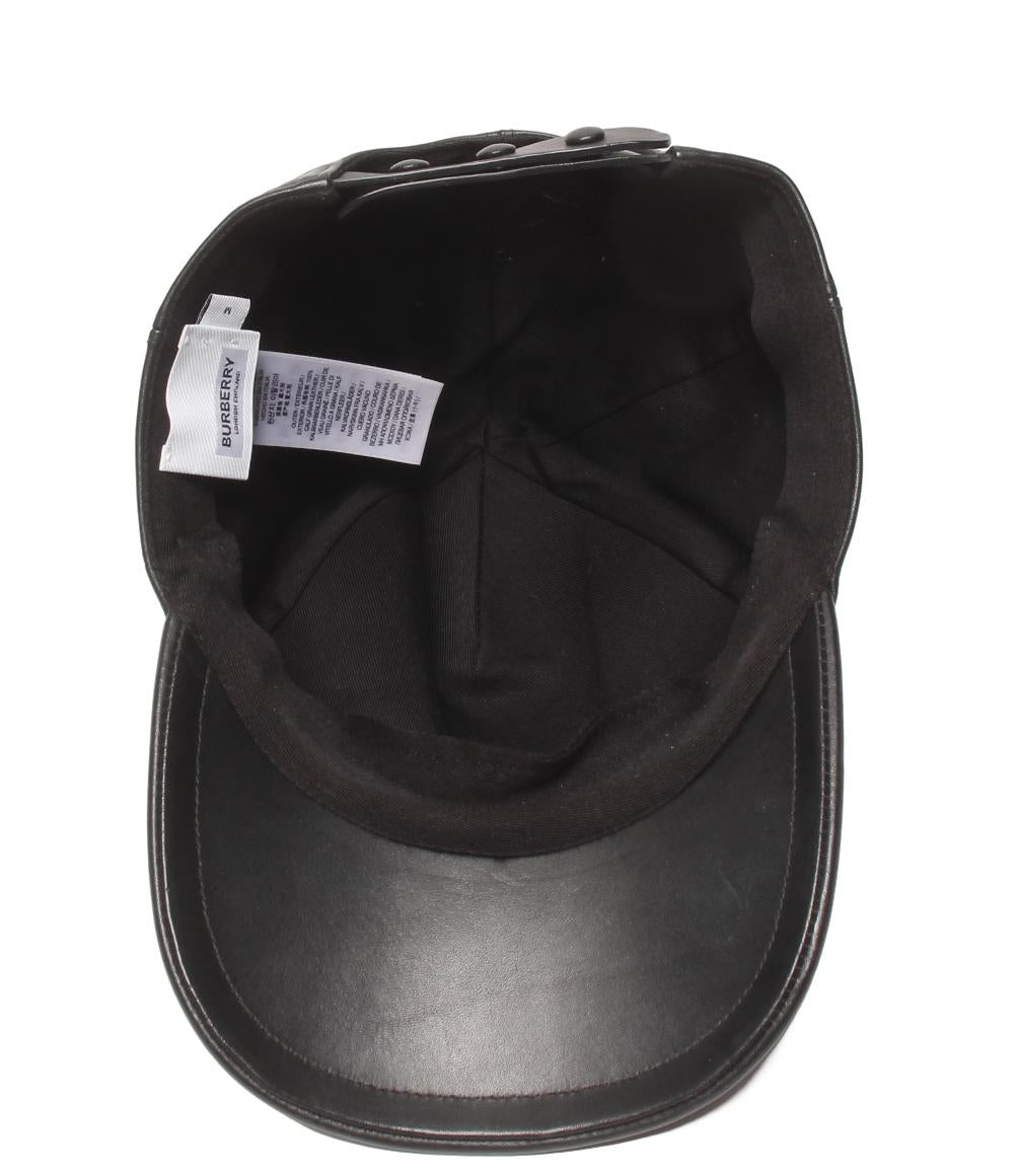BURBERRY レザーキャップ 8020234 メンズ レディース SIZE M