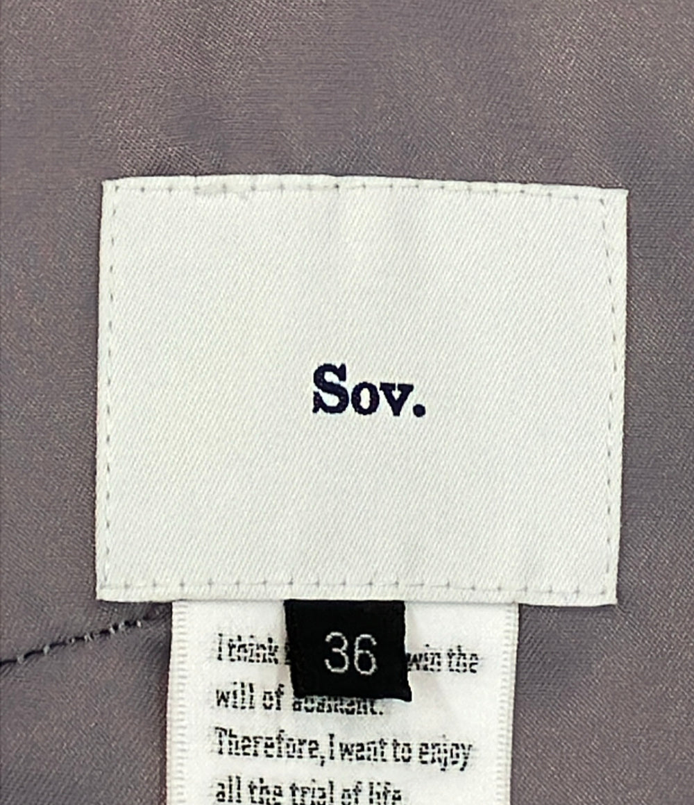 Sov. ファー付き ロングジレ レディース SIZE 36 ソブ