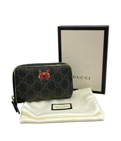 GUCCI カードケース コインケース ウルフ GGスプリーム 451276 2149 メンズ レディース グッチ