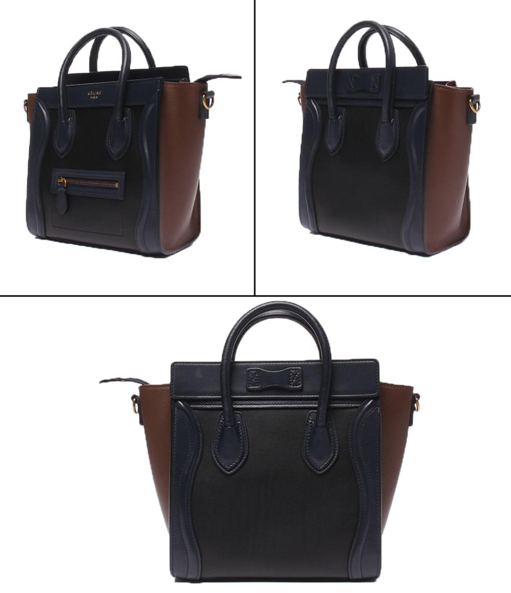 CELINE 2wayハンドバッグ ショルダーバッグ 斜め掛け ナノショッパー ラゲージ レディース セリーヌ