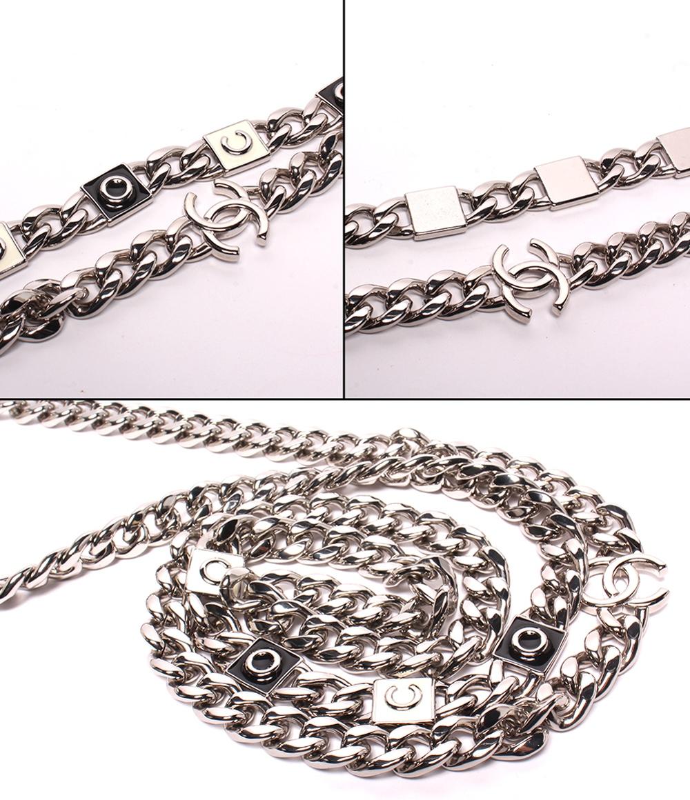 CHANEL チェーンショルダーバッグ キャビアスキン シルバー金具 マイクロ マトラッセ レディース シャネル