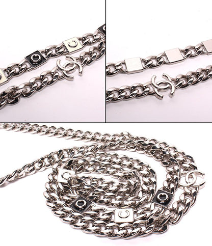CHANEL チェーンショルダーバッグ キャビアスキン シルバー金具 マイクロ マトラッセ レディース シャネル