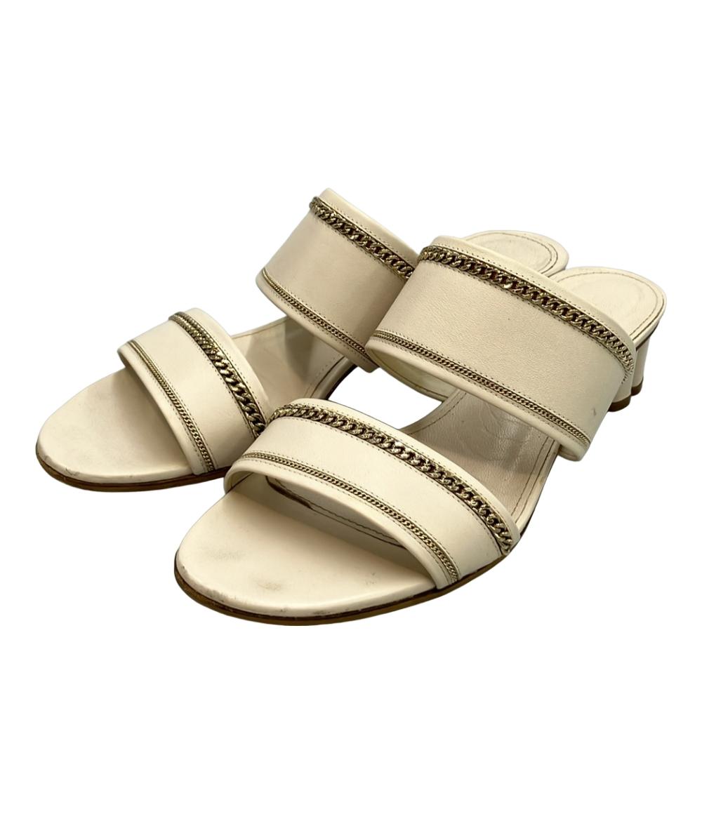 Salvatore Ferragamo ミュール サンダル チャンキーヒール レディース SIZE 8 (XL) サルヴァトーレフェラガモ