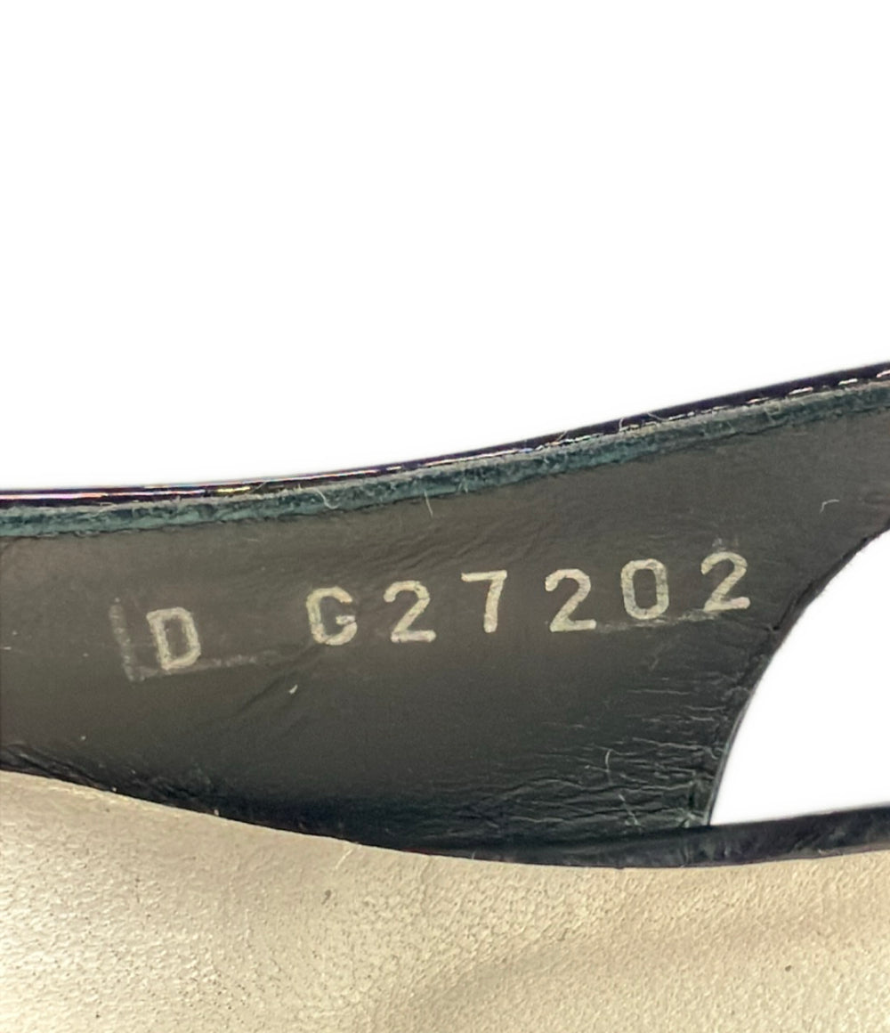CHANEL バックストラップパンプス  パテントカメリア G27202 レディース SIZE 35.5 シャネル