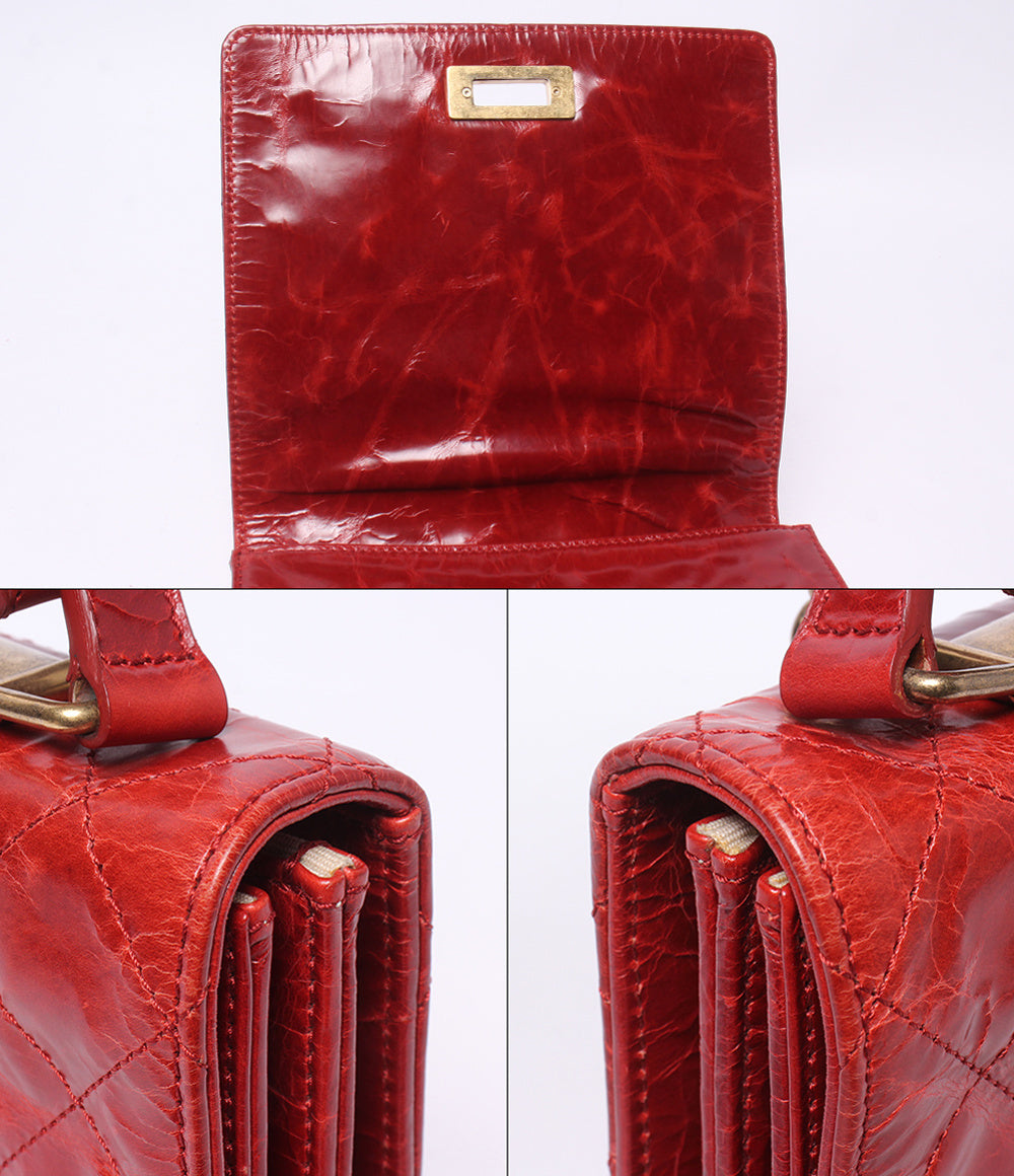 CHANEL ハンドバッグ ショルダーバッグ 肩掛け ゴールド金具 15番台 2.55 リタ エイジドカーフスキン レディース シャネル