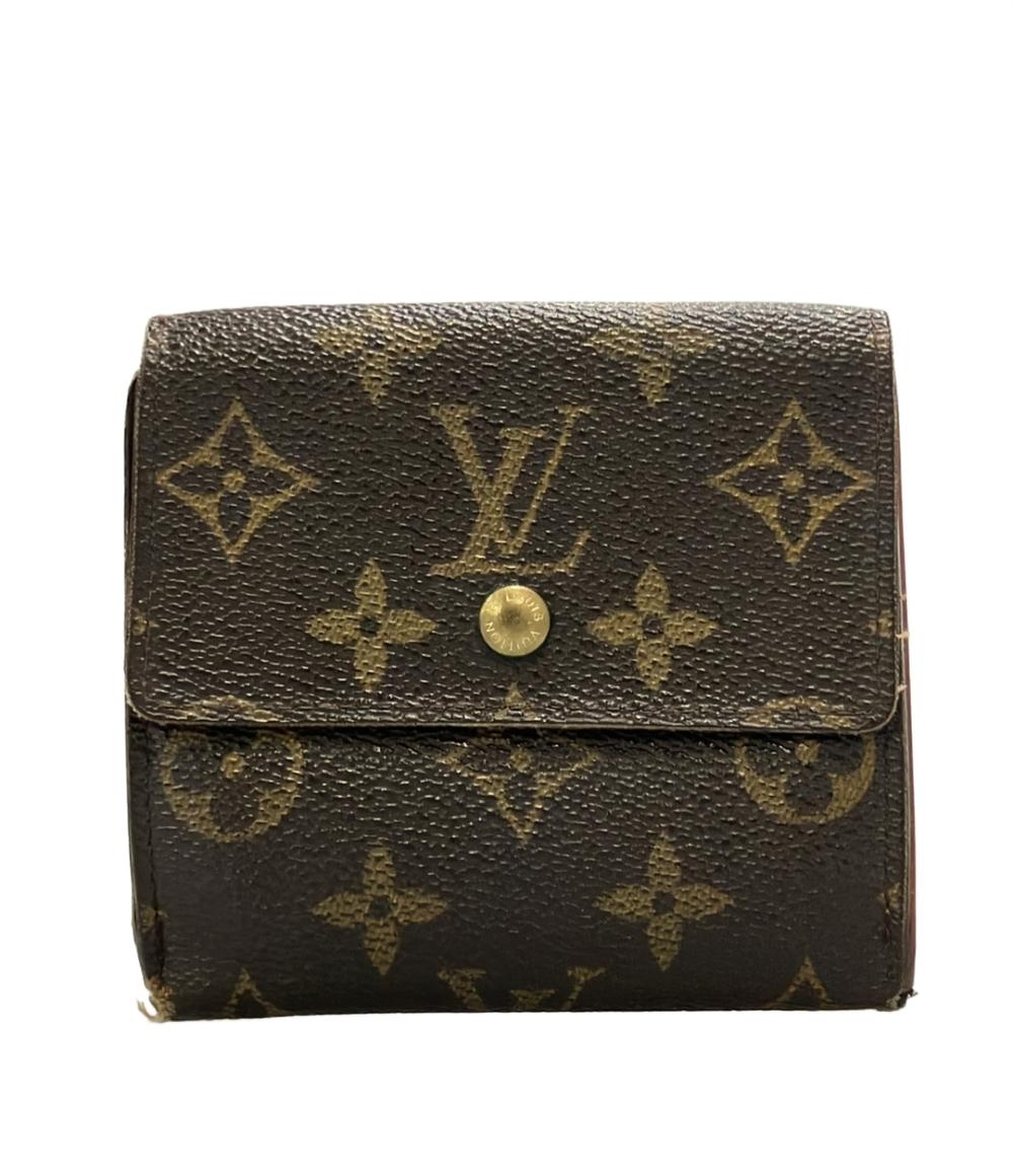 訳あり LOUIS VUITTON Wホック三つ折り財布 ポルトモネ ビエ カルトクレディ モノグラム M61652 レディース ルイ・ヴィトン