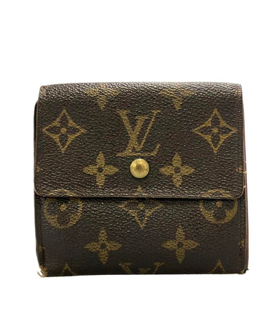 訳あり LOUIS VUITTON Wホック三つ折り財布 ポルトモネ ビエ カルトクレディ モノグラム M61652 レディース ルイ・ヴィトン