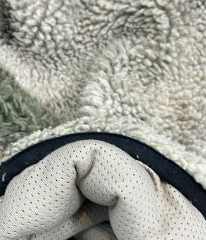 ESSENTIALS フリースジャケット カモフラ ボア メンズ SIZE L エッセンシャルズ