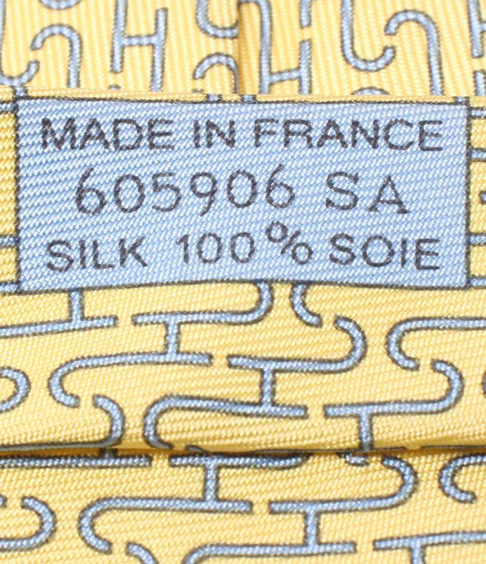 美品 エルメス ネクタイ シルク100％ メンズ HERMES
