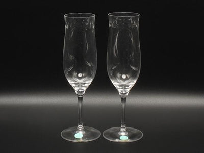 TIFFANY&Co. シャンパングラス 2点セット ペア スウィング ティファニー