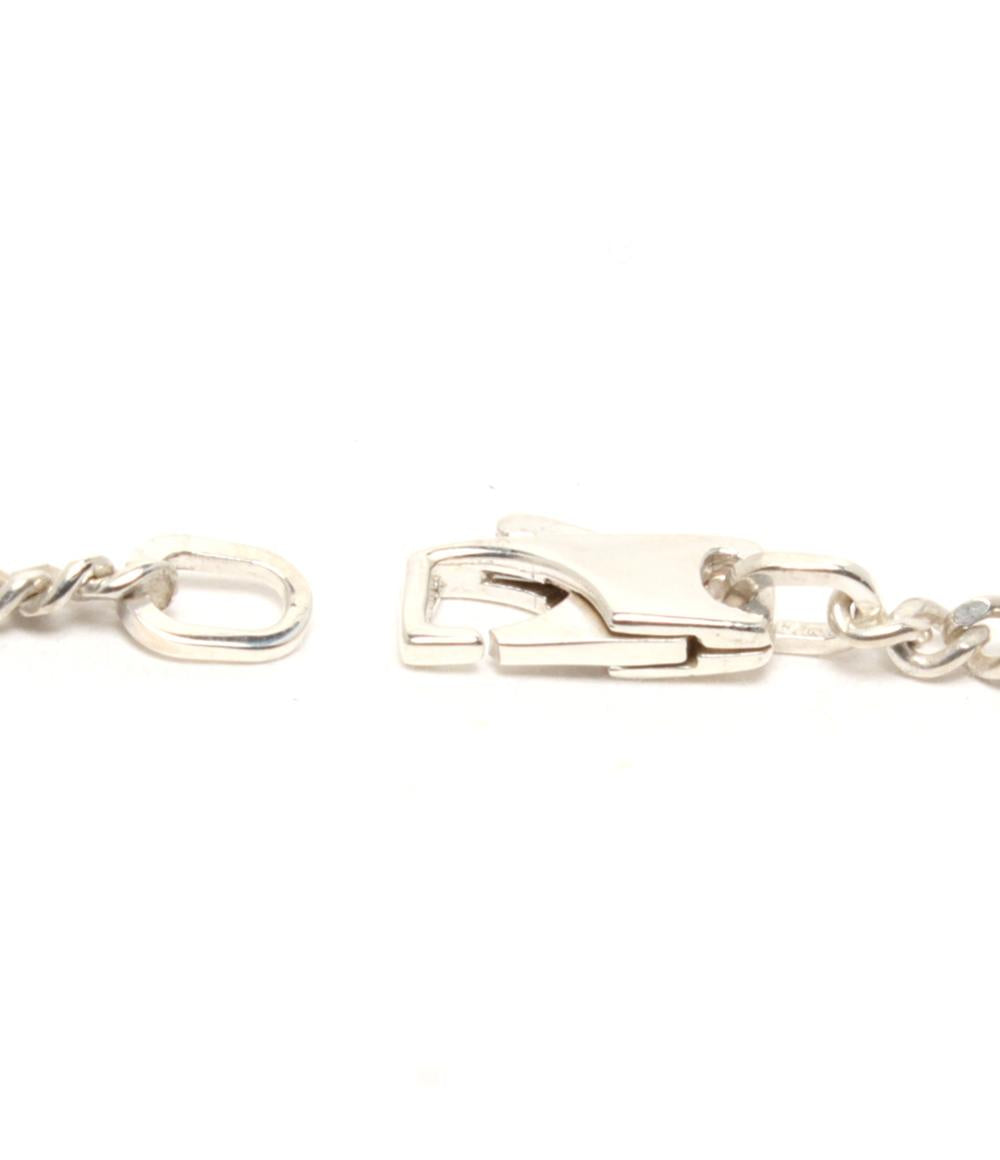 美品 GUCCI ネックレス SV925 カットアウトG バー ユニセックス グッチ