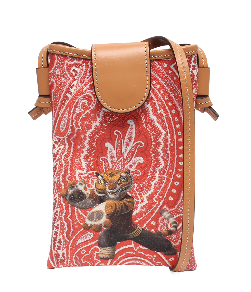 美品 ETRO ショルダーバッグ 斜め掛け×カンフーパンダ レディース エトロ