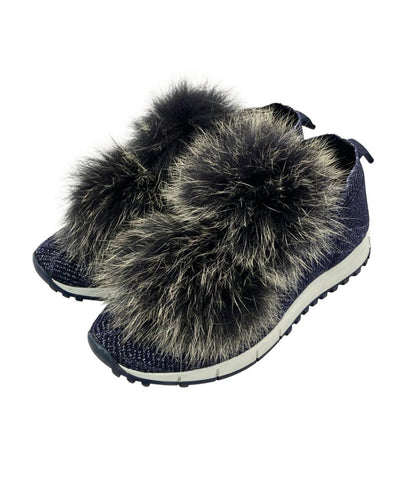 Jimmy Choo スリッポン ボンボン ニット スニーカー レディース SIZE 36 (23cm) ジミーチュウ