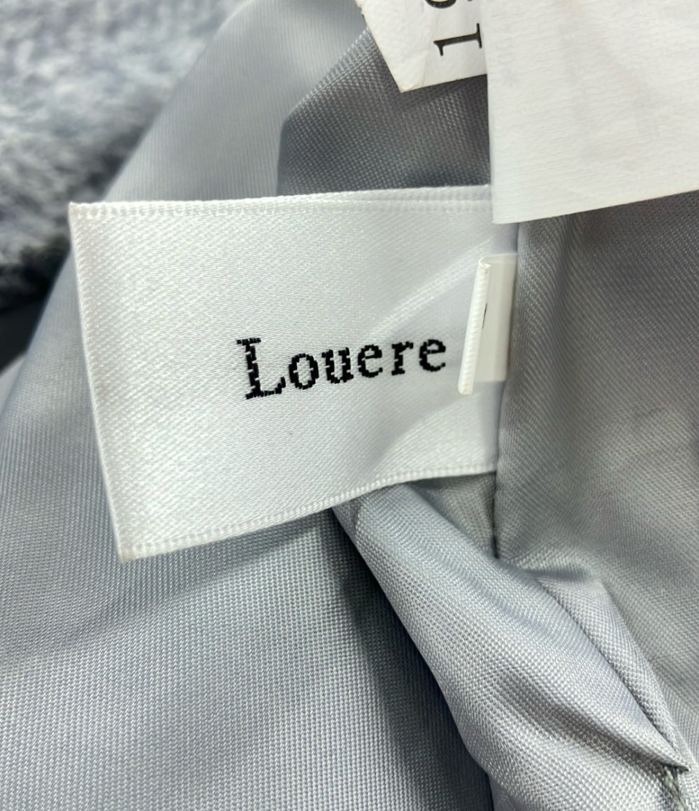 ルエレ ウールアクリル混ロングステンカラーコート アウター レディース SIZE L Louere