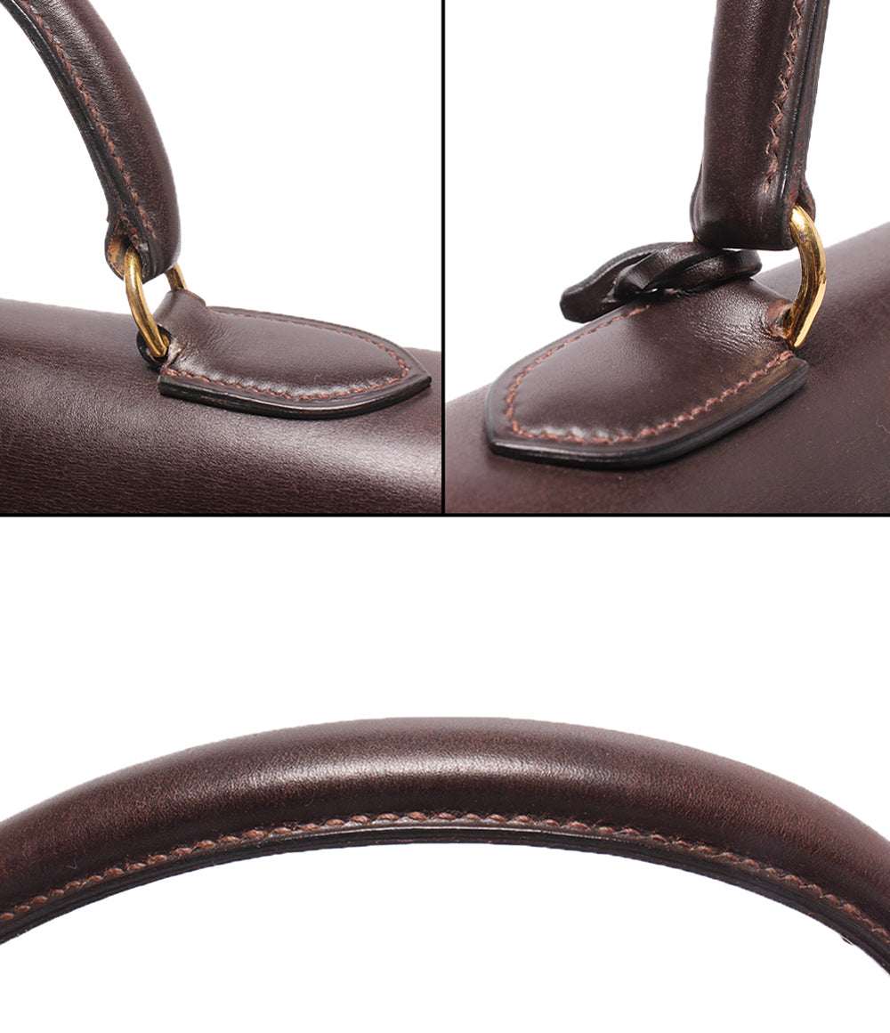 HERMES ハンドバッグ ◯G刻印 ゴールド金具 ボックスカーフ ケリー 32 レディース エルメス