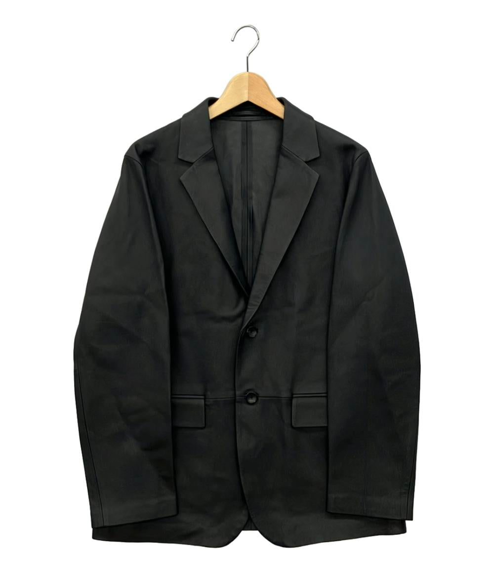 美品 トゥモローランド レザーテーラードジャケット メンズ SIZE M TOMORROWLAND