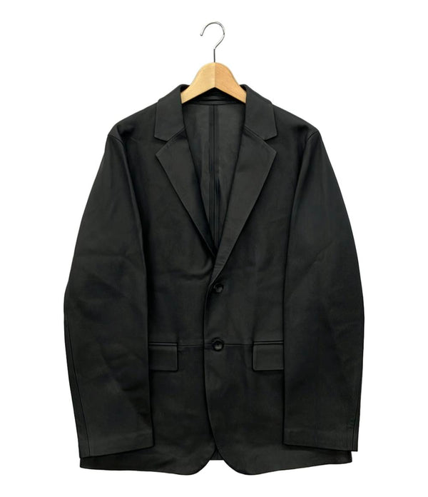 美品 トゥモローランド レザーテーラードジャケット メンズ SIZE M