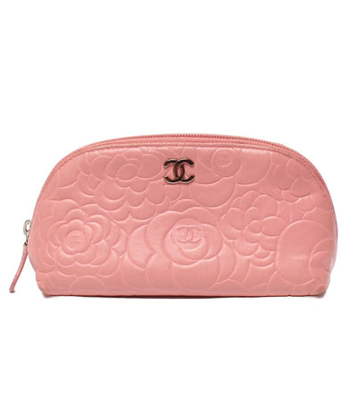 CHANEL ポーチ カメリア シルバー金具 レディース シャネル