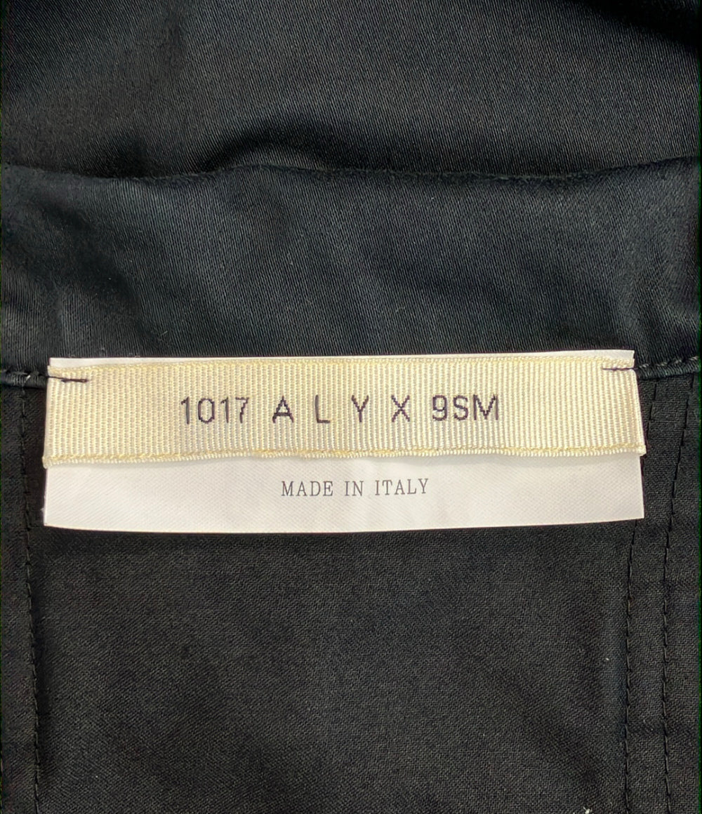 1017ALYX 9SM 半袖 コットンシャツ ジップアップ メンズ SIZE M イチゼロイチナナアリクスキューエスエム