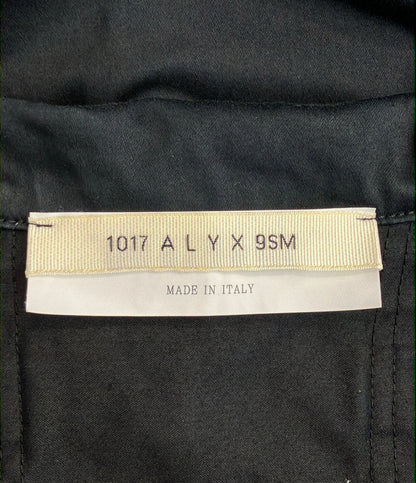 1017ALYX 9SM 半袖 コットンシャツ ジップアップ メンズ SIZE M イチゼロイチナナアリクスキューエスエム