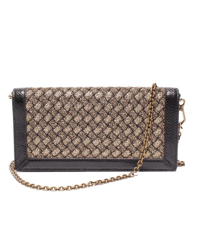美品 ボッテガヴェネタ チェーンウォレット イントレチャート レディース BOTTEGAVENETA