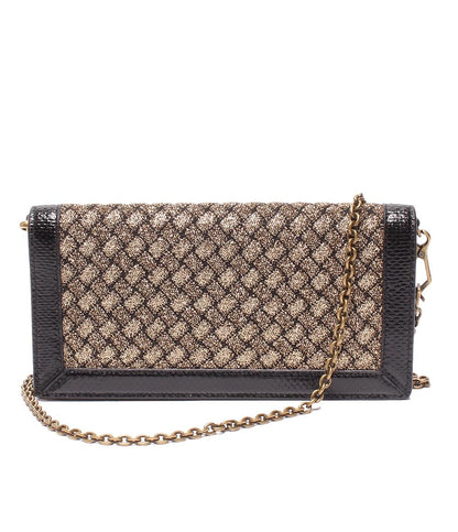 美品 ボッテガヴェネタ チェーンウォレット イントレチャート レディース BOTTEGAVENETA
