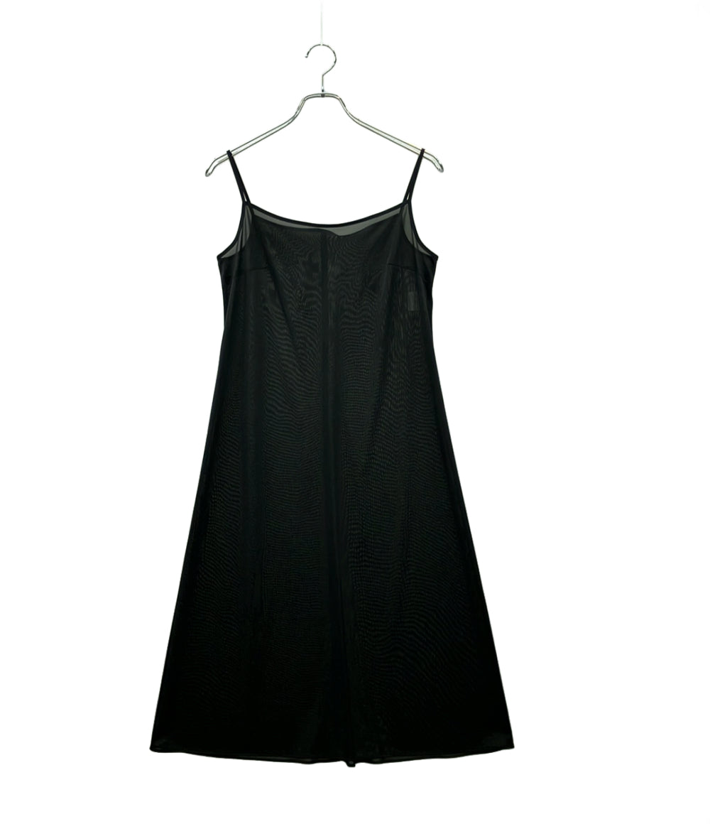 美品 ANAYI アートフラワー ノースリーブワンピース キャミソールペチコート付 レディース レディース SIZE 36 (XS) アナイ