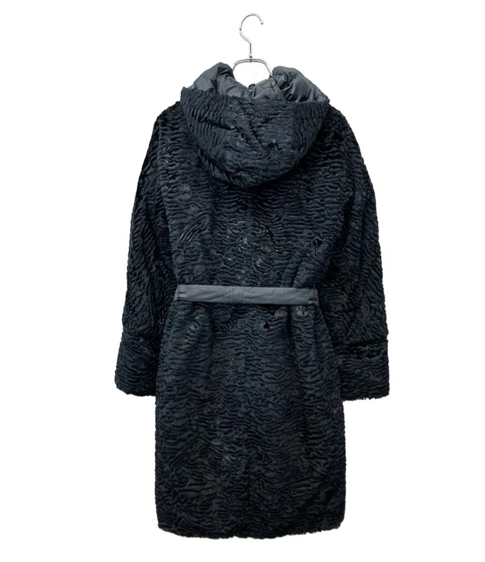 S Max Mara ダウンコート リバーシブル フーデッド ベロア S Max Mara ダウンコート リバーシブル フーデッド ベロア