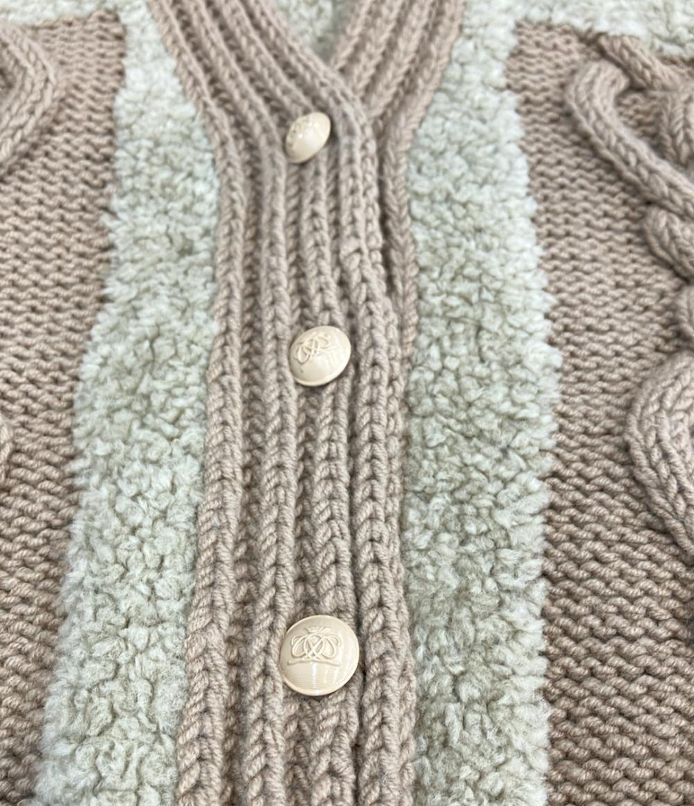 Drawer エルボーパッチニットカーディガン レディース ドゥロワー