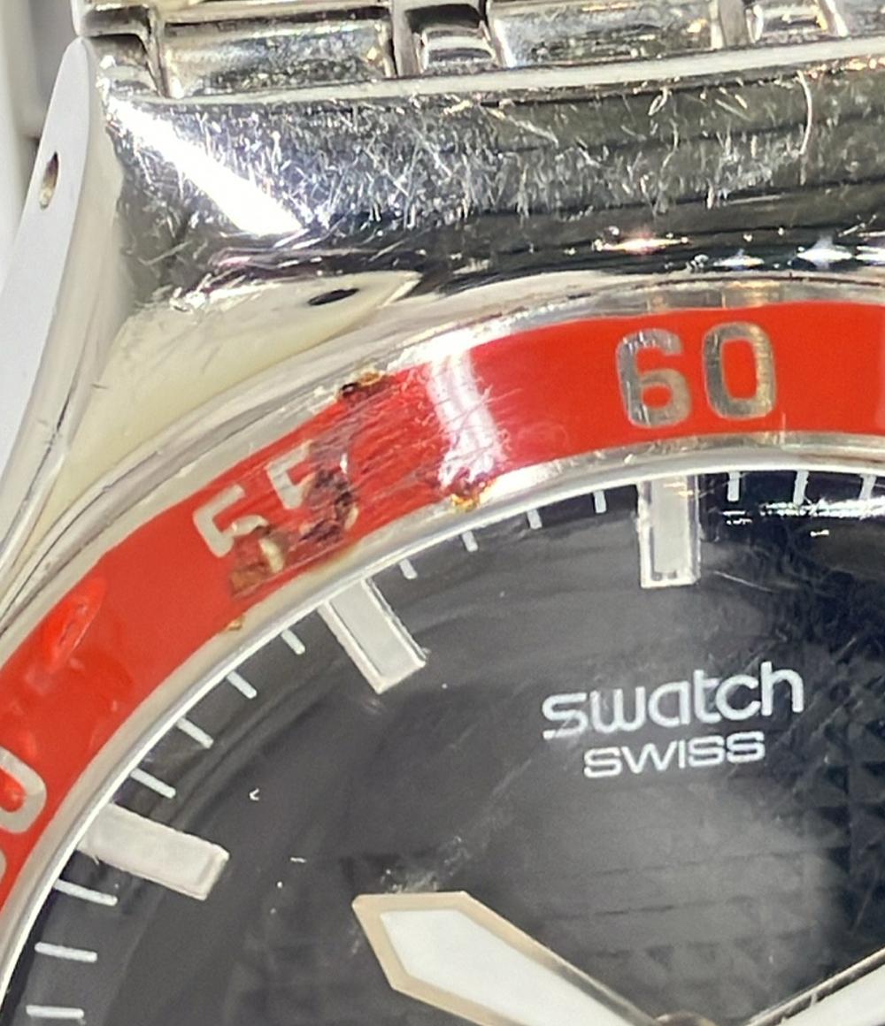 Swatch 腕時計 アイロニー IRONY クオーツ ブラック メンズ スウォッチ