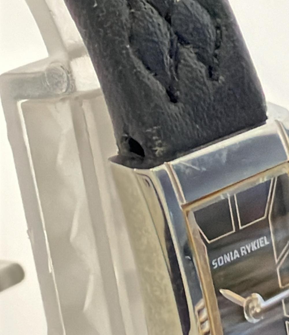 ソニアリキエル 腕時計 クオーツ ブラック SR8021 レディース Sonia Rykiel