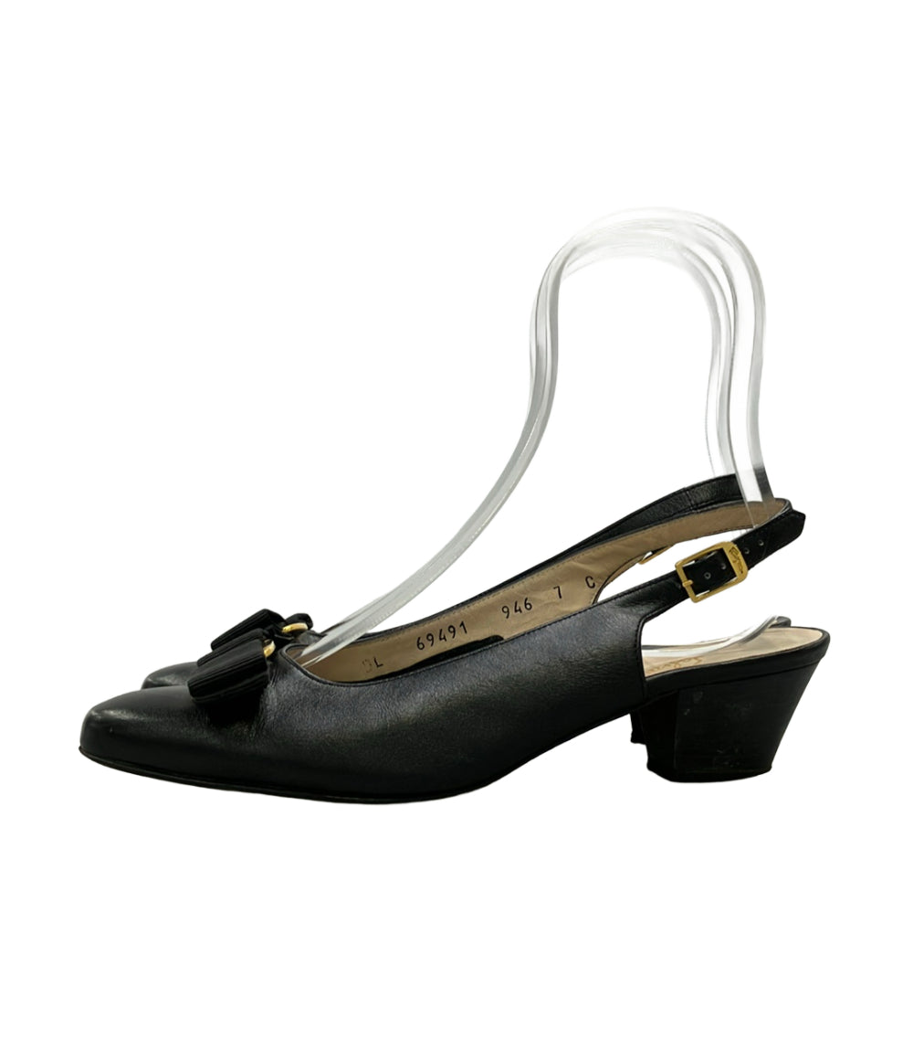 Salvatore Ferragamo バックバンドパンプス ヴァラ レディース SIZE 7 サルヴァトーレフェラガモ
