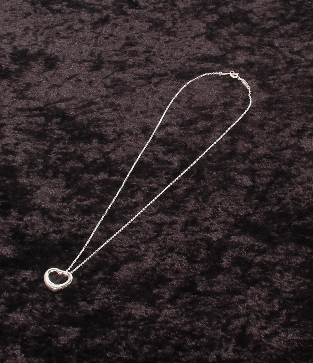 美品 TIFFANY&Co. ネックレス SV925 オープンハートエルサ ペレッティ レディース ティファニー
