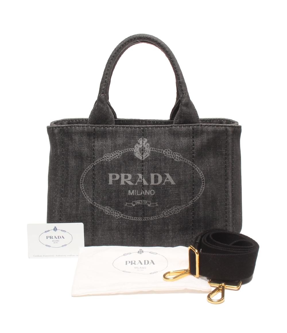 PRADA 2WAYハンドバッグ ショルダーバッグ 斜め掛け カナパ 1BG439 レディース プラダ